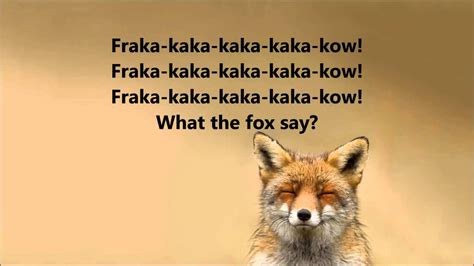 youtube what does the fox say|what does the fox say song lyrics.